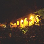 Balchik Rosengarten bei Nacht