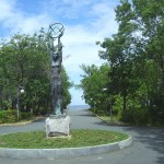 Statue auf Promenade in Tsarevo